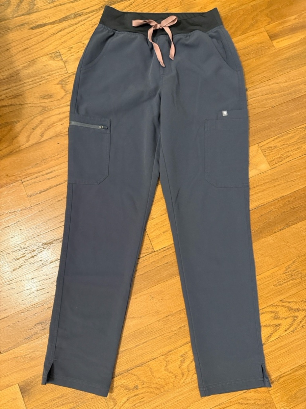 Figs Yola High-Wasted Scrub Pants ~ Charcoal